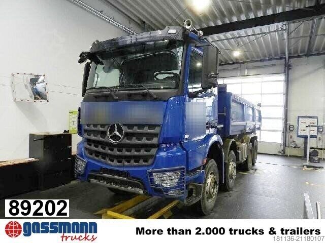 Kipper LKW Mercedes-Benz Arocs 4148 K 8x4/4, Grounder, Retarder, Bordmatik