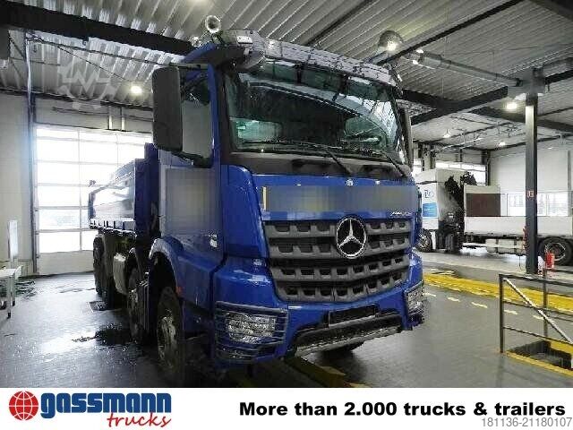Kipper LKW Mercedes-Benz Arocs 4148 K 8x4/4, Grounder, Retarder, Bordmatik