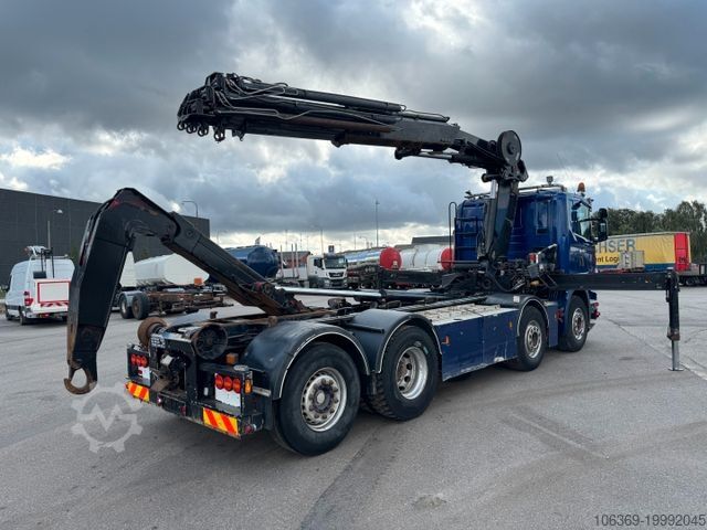 Truck mounted crane SCANIA G480 8x2*6 Hakenlift / Hiab 244 EP-5 Hipro