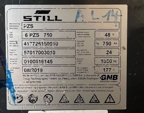 Elektro 3 Rad-Stapler Still RX20-20   1879 Stunden!!