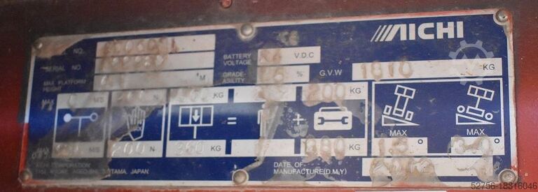 Scissor lift Aichi SV 06CNL