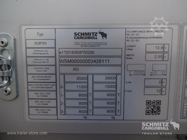 Open semitrailer with tarp Schmitz Cargobull Curtainsider Standard
