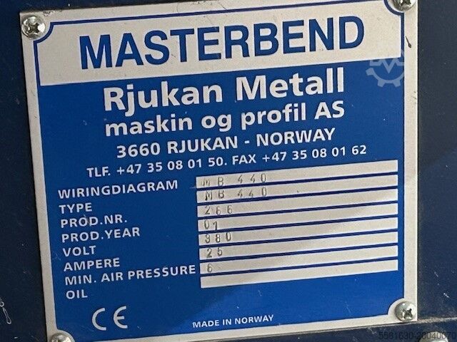 Insulating glass production machine Rahmenbieger Rjukan MB440