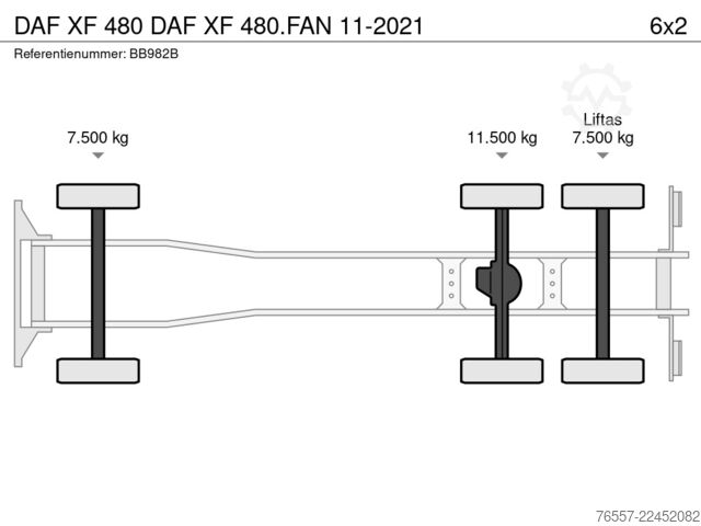 Volumentransport DAF XF 480 DAF XF   11-2021