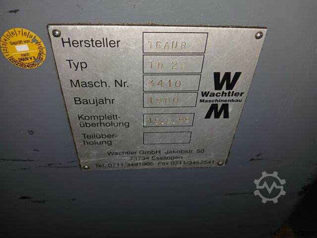 Automatic bar lathe Traub TD 26