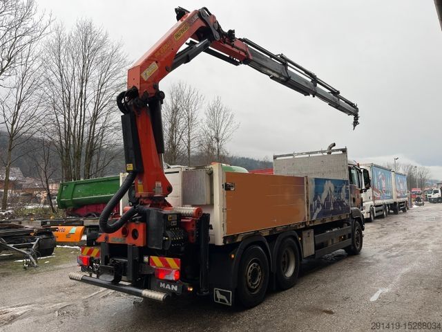 Flatbed truck MAN TGS 26.440 6x4H-2BL Euro 4 Hydrorive Bj 2009