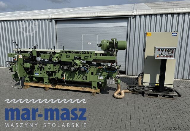 Vierseitenhobelmaschine mit 8 Köpfen WEINIG Hydromat 22 AL z podajnikiem