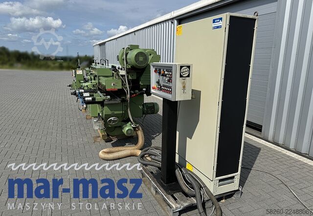 Vierseitenhobelmaschine mit 8 Köpfen WEINIG Hydromat 22 AL z podajnikiem