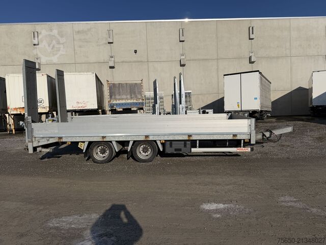 Low loader trailer Humbaur HBTZ 136224 TA-BS  13,6 T Tandemtieflader
