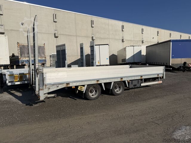 Low loader trailer Humbaur HBTZ 136224 TA-BS  13,6 T Tandemtieflader
