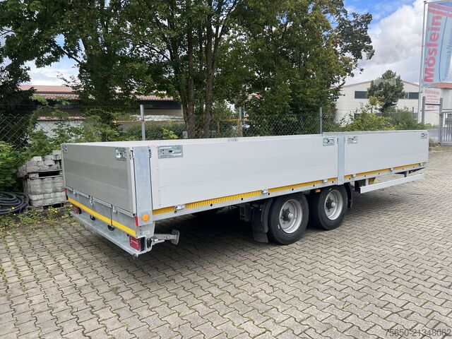 Anhänger mit offener Pritsche Möslein THT 11- G 6,2  Tandem Pritsche- Tieflader mit Rungentaschen