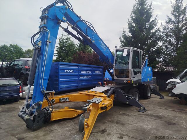 Material handler Fuchs MHL 320 D + Powerhand VRS200