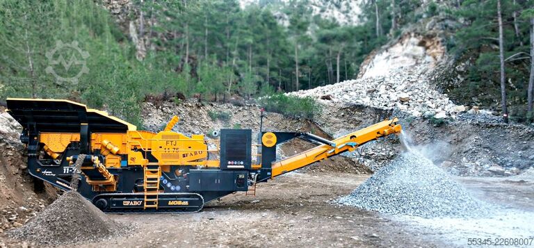 Crushing equipment/mobile crushing plant FABO Mobile Crushing Plant Mobile Tracked Jaw Crusher FTJ-1175