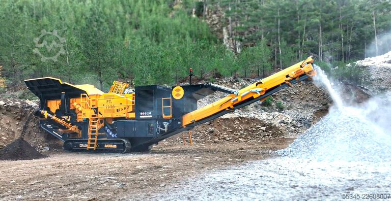 Crushing equipment/mobile crushing plant FABO Mobile Crushing Plant Mobile Tracked Jaw Crusher FTJ-1175