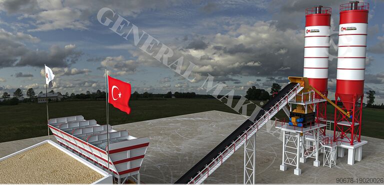 Stationary Concrete Batching Plant General Makina Magnum 120