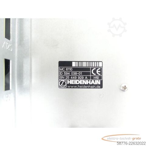 Component Heidenhain MC 6110 Hauptrechner . 594 038-01 SN:25449929A