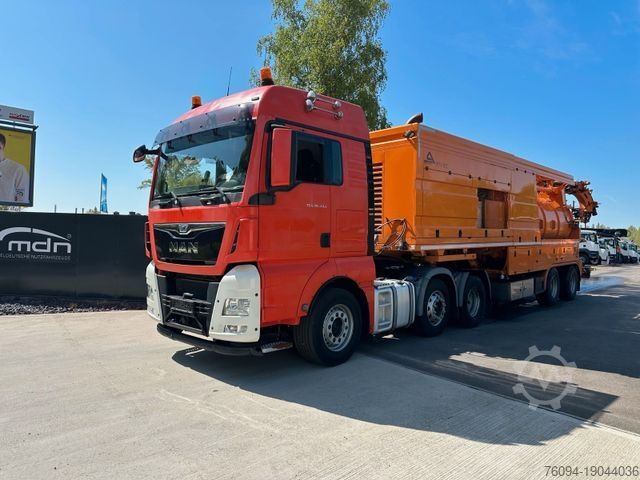Vacuum tank truck MAN Assmann Auflieger Saug-Druck-Kombi  / Recycler