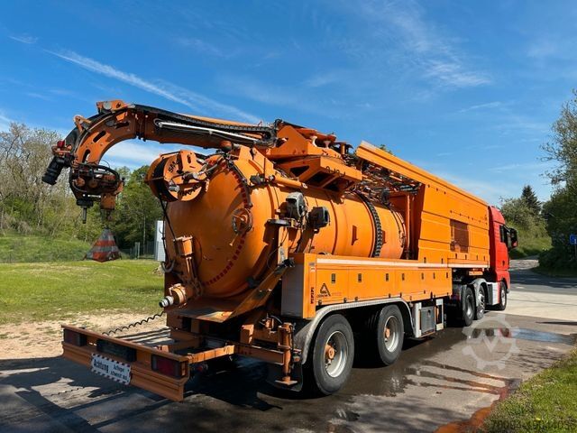 Vacuum tank truck MAN Assmann Auflieger Saug-Druck-Kombi  / Recycler