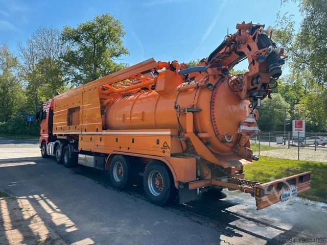 Vacuum tank truck MAN Assmann Auflieger Saug-Druck-Kombi  / Recycler