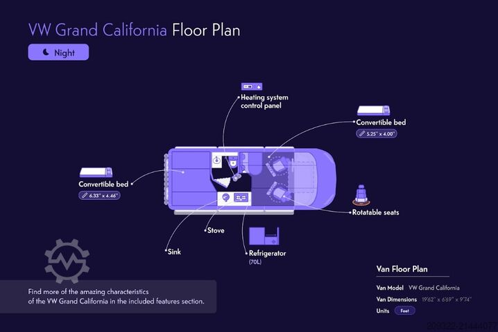 Kastenwagen Wohnmobil / Campervan Volkswagen California Coast 2.0 TDI|2022 EURO 6| Venditore professionista