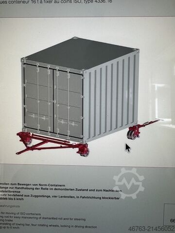 Container rollers for moving standard containers Haacon Typ: 4336.16-231720