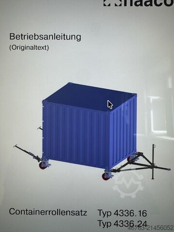 Container rollers for moving standard containers Haacon Typ: 4336.16-231720