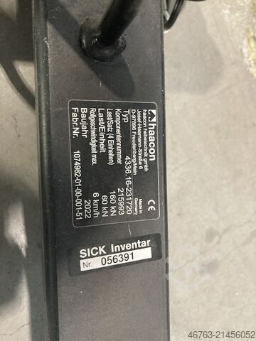 Container rollers for moving standard containers Haacon Typ: 4336.16-231720