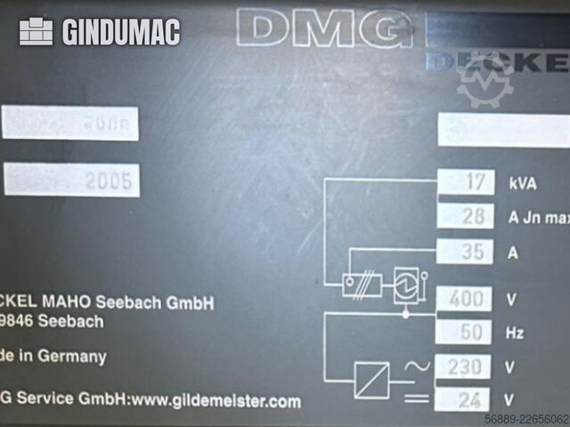 DECKEL MAHO DMU 50 DECKEL MAHO DMU 50
