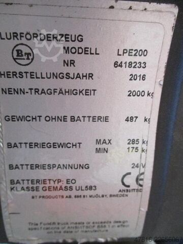 Niederhubwagen BT LPE200