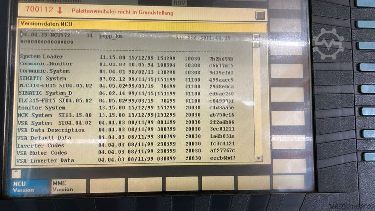Vertical machining center DMG DMC 80 H Hi-Dyn RS4