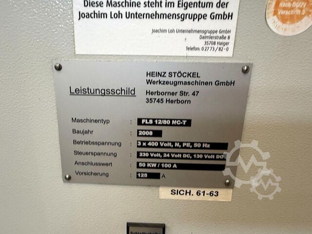 FLAT GRINDING MACHINE STÖCKEL FLS 12/80 NC-T NC