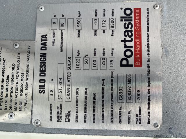 100.000 Liter Edelstahltank (Inox)