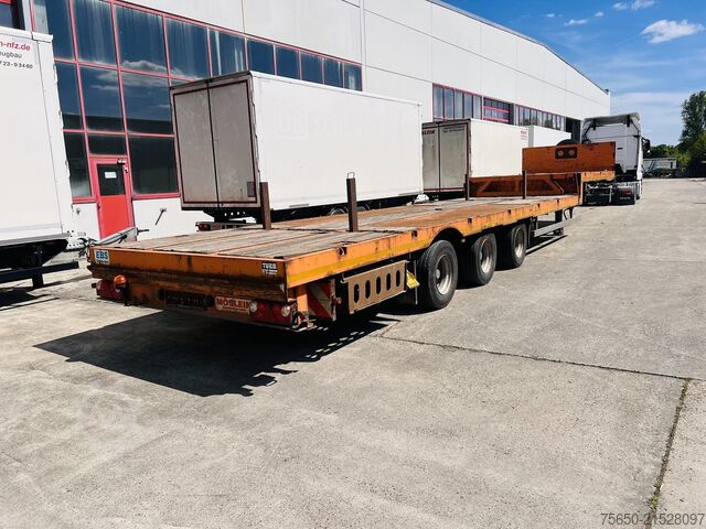 Tieflader-Sattelauflieger Möslein STO 3 Schwebheim  3 Achs Satteltieflader Plato 45 t GGfür Fertigteile, Baumaschinen oder Container