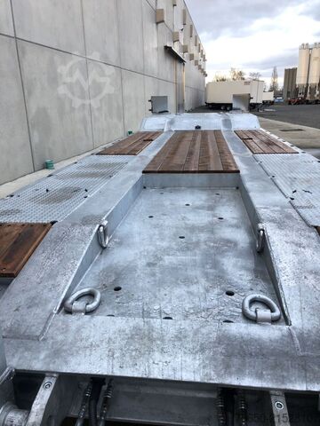 Tieflader Anhänger Möslein T 4 VB H1 1 neuer 4 Achs Tieflader hydraulischen Rampen