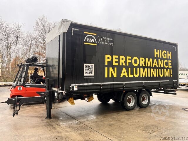 Anhänger mit Pritsche & Plane Fliegl TPS135  13,5 t Tandemplanenanhänger, neuwertig