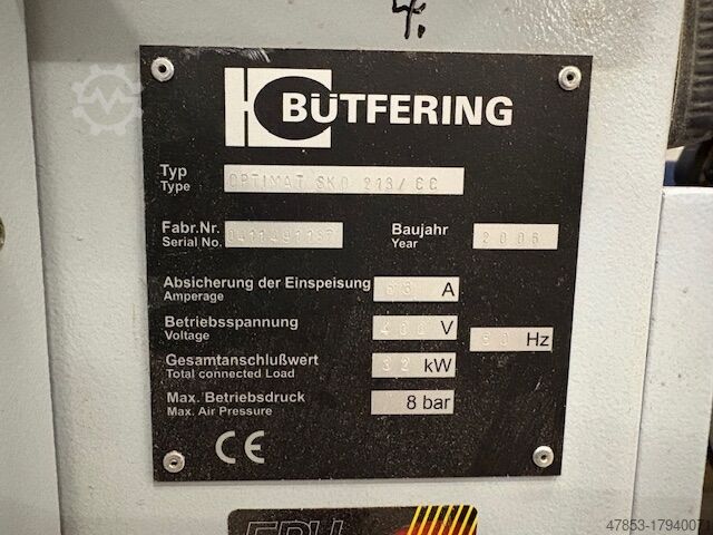 Wide belt sander BUTFERING OPTIMAT SKO 213/ CC