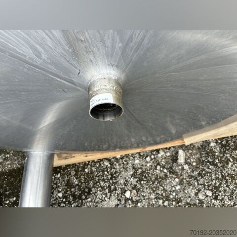 12,000 liter vertical mixing tank made of V2A stainless steel S17379