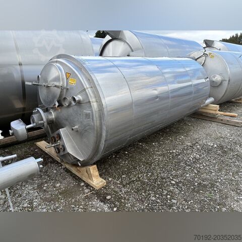 5100 liter insulated mixing tank made of V2A with propeller agitator  S17375