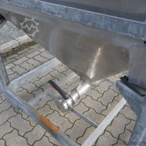 1250 liter conical container made of V2A stainless steel Thyssen Umformtechnik (UCON) B0049