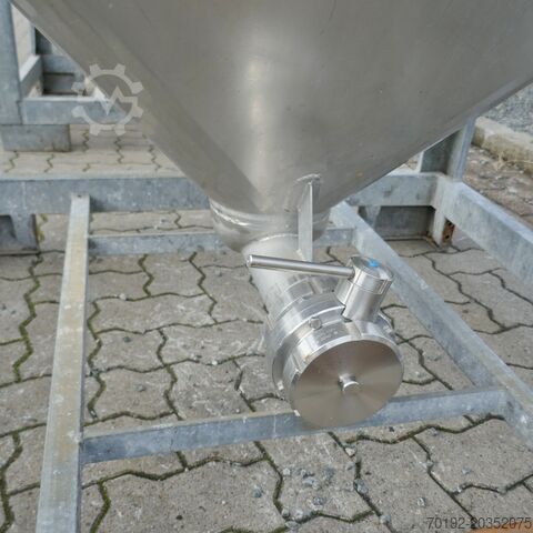 1250 liter conical container made of V2A stainless steel Thyssen Umformtechnik (UCON) B0049