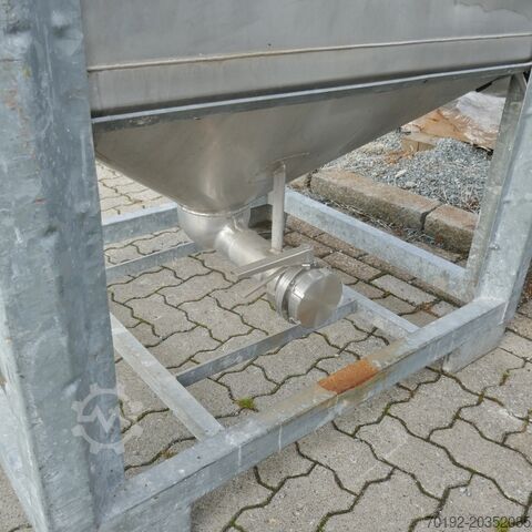 1100 liter conical container made of V2A stainless steel Blefa B0051