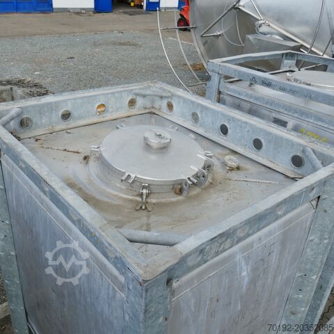 1100 liter conical container made of V2A stainless steel Blefa B0051