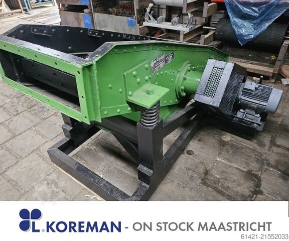 Flämrich Siebmaschine für Feinmaterialien Flämrich Surface: 1600 x 600 mm – 1 Deck Screening machine Flämrich for fine materials