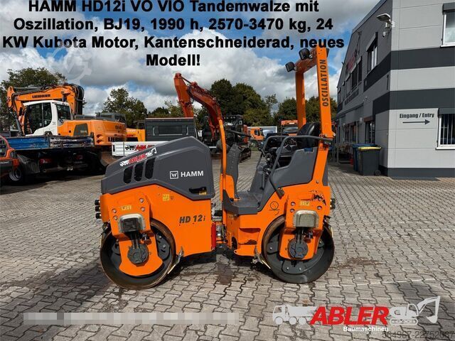 Walzenzug HAMM HD12i VO VIO Oszillation Tandemwalze TOP