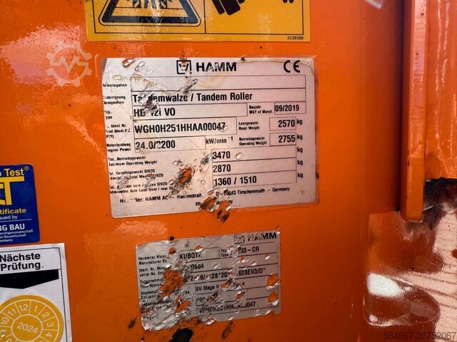 Walzenzug HAMM HD12i VO VIO Oszillation Tandemwalze TOP