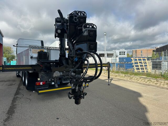 Flatbed truck MERCEDES-BENZ 2653 L 6x4 Actros 5 HiabXHipro232ES6 bis 16.90m