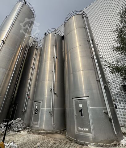 3 x 92 m³ Aluminiumsilo ø 3.500 mm Eichholz