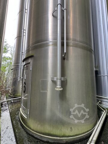 5 x 148 m³ Aluminiumsilo ø 3.500 mm Eichholz