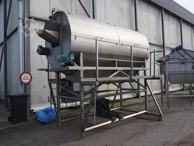 Kontinuierlicher Carborundum-Kartoffelschäler Marcelissen Root Vegetable Potato Peeler