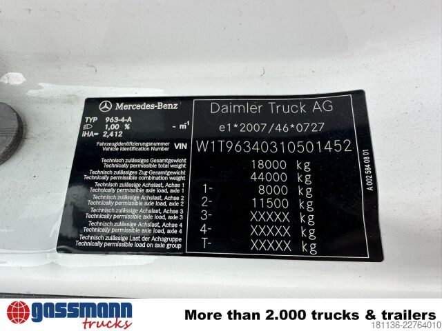 Standard tractor unit Mercedes-Benz Actros 1845 LS 4x2, Navi, Bi-Xenon, MirrorCam,
